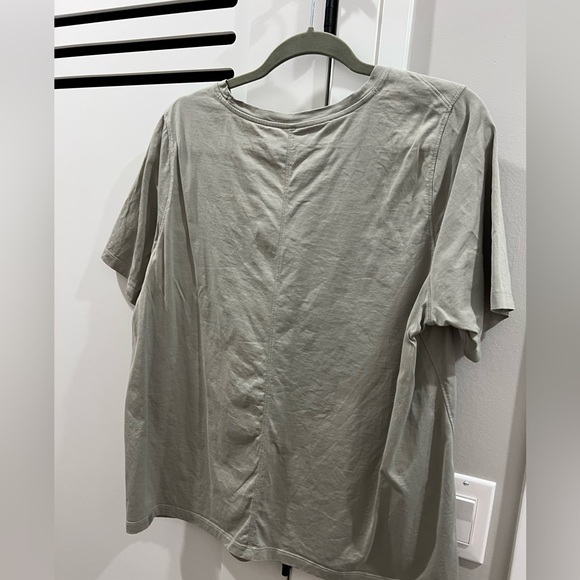 Lululemon Cotton Tee Size 10 Jade Grey - Picture 3 of 4